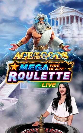 Mega Fire Blaze Age of the Gods Roulette Live - Playtech
